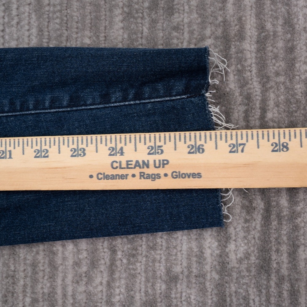 Abercrombie & Fitch Harper Ankle Jeans Women 6R Blue NEW Distressed Raw Hem - Picture 6 of 12